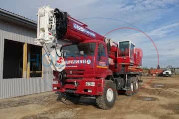 KAMAZ truck crane GALICHANIN KS-55731-4 40 meters