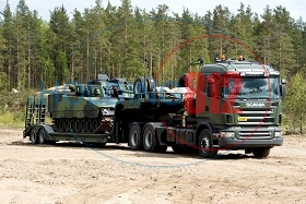 Transportation of military equipment