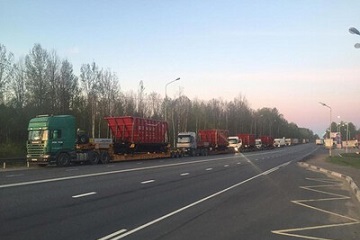 Перевозка вагонов и локомотивов тралом